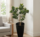 Tall Floor Black Planter