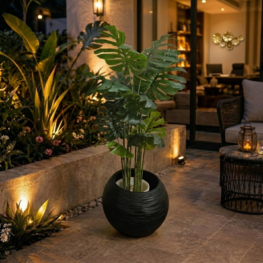Decorative Artificial Flower Tree With Pot